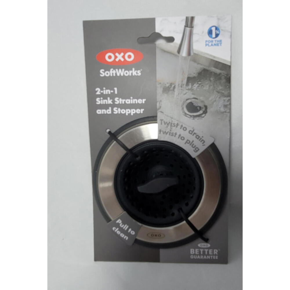 OXO SoftWorks 2-in-1 Sink Strainer and Stopper NEW 2-Pack